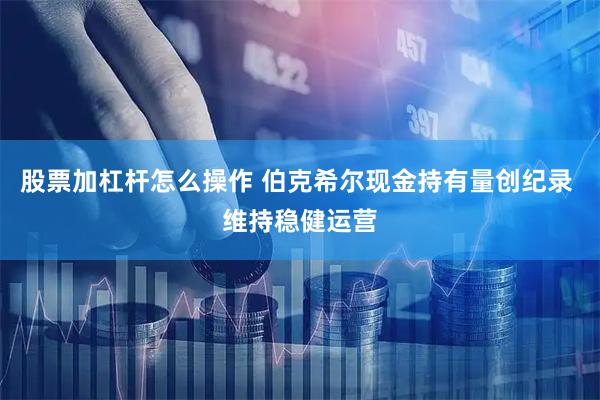 股票加杠杆怎么操作 伯克希尔现金持有量创纪录 维持稳健运营